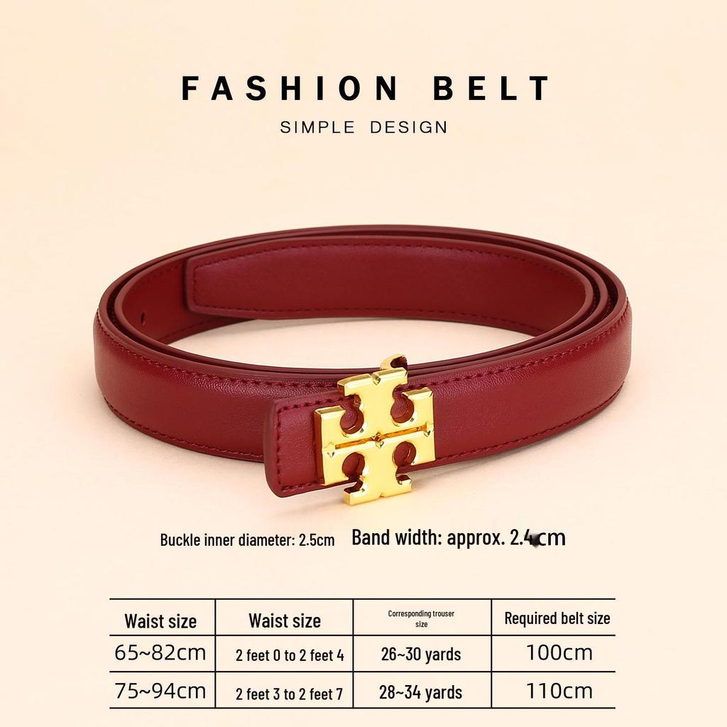 Hochwertiger Damen-Modegürtel aus Rindsleder - Vielseitiges Statement-Taillenaccessoire für Hosen, Japanischer & Koreanischer Stil.