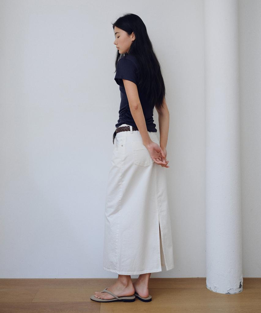 Yulago Denim H-Line Long Skirt