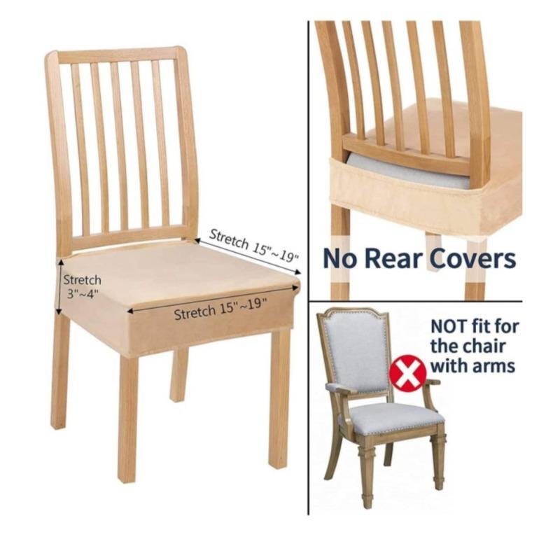 Waterproof Thickened Jacquard Covered Seat Cushion Cover Stretch Washable Seat Covers for Dining Room Living Room Seat Cover
