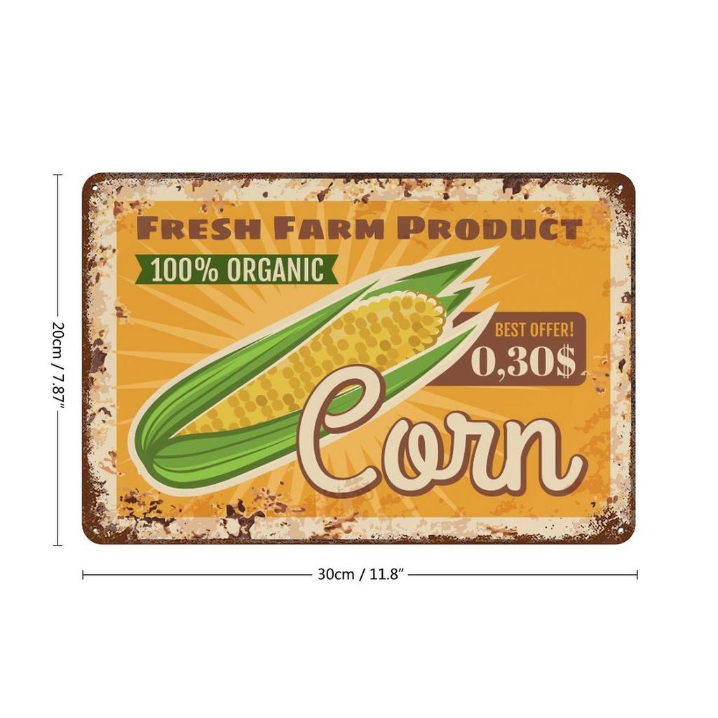 1 Pack Rustic Vintage Metal Wall Signboard, Worn Antique Plate Décor, Perfect for Bar Coffee Shop Restaurant Kitchen or Living Room