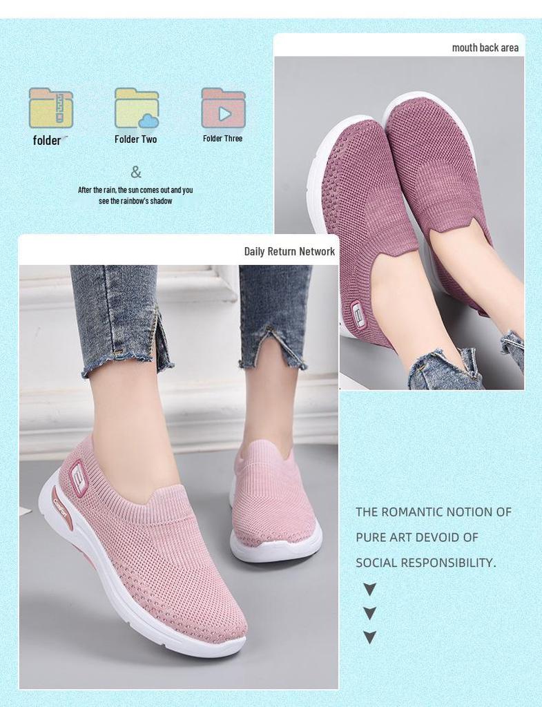 2025 Women's Casual Lightweight Soft-Sole Breathable Sports Shoes