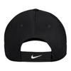Nike Vyšívaná baseballová čepice z bavlny s motivem plamene, unisex, černá IH9258-010