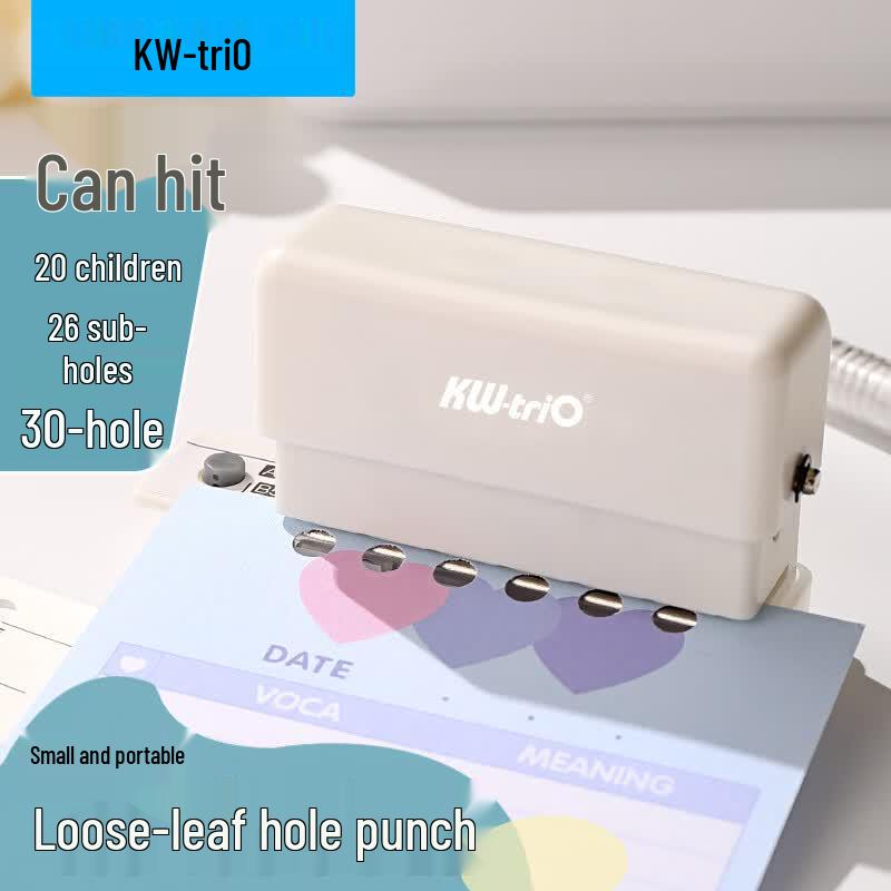 Portable Multi-Hole Loose-Leaf Puncher