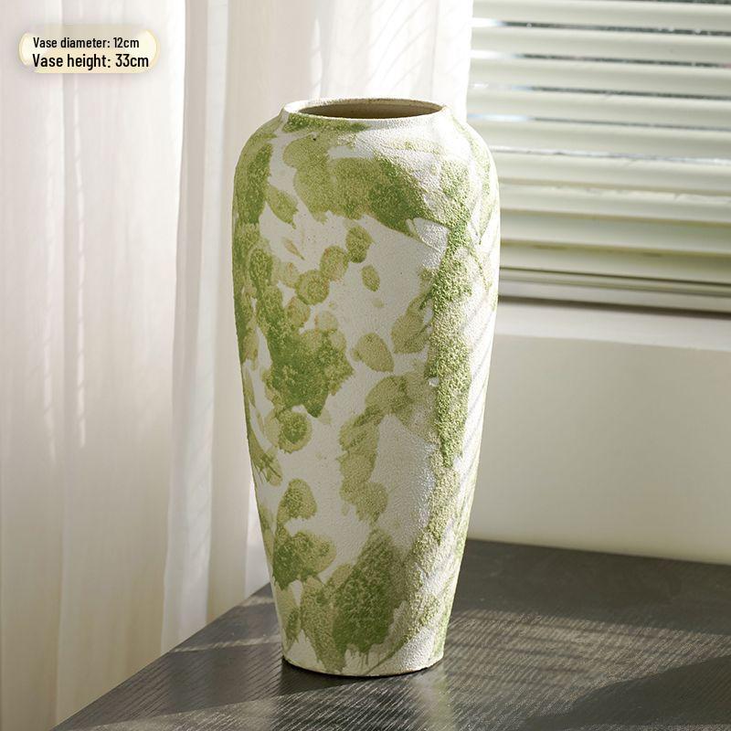 Wysokiej jakości chiński retro wazon ceramiczny: Ozdoba podłogowa do salonu do kompozycji kwiatowych