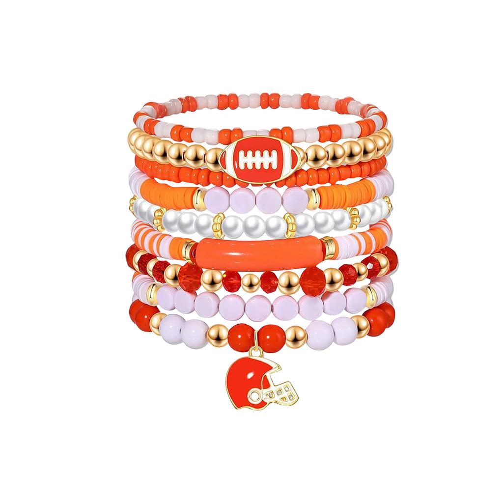 Event Support Bracelet Set Of 7 Pieces Soft Ceramic Bracelet With Card As A Gift For Fans And Friends