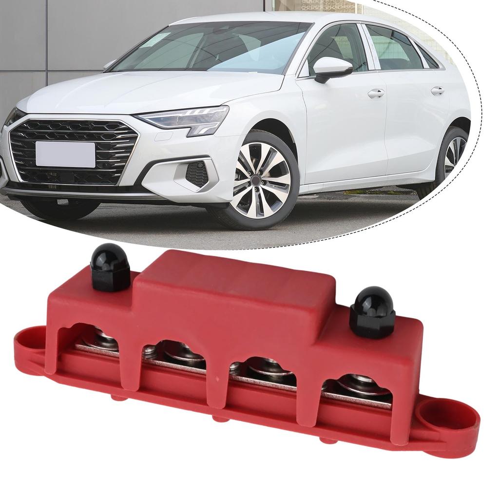 250A Total Capacity 12V Busbar 4 Post Bus Bar Power Distribution Block