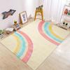 Tappeto Quadrato per Cameretta Bambini con Fantasia Arcobaleno Tappeto da Area Carino Decorazione per la Casa Tappetino Antiscivolo per Porta Pavimento Comodino Lavabile M