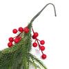 Christmas Artificial Norfolk Pine Garlands LED Hanging Kitchen Cabinet Wreaths with Lights Front Door Christmas Pine Wreath