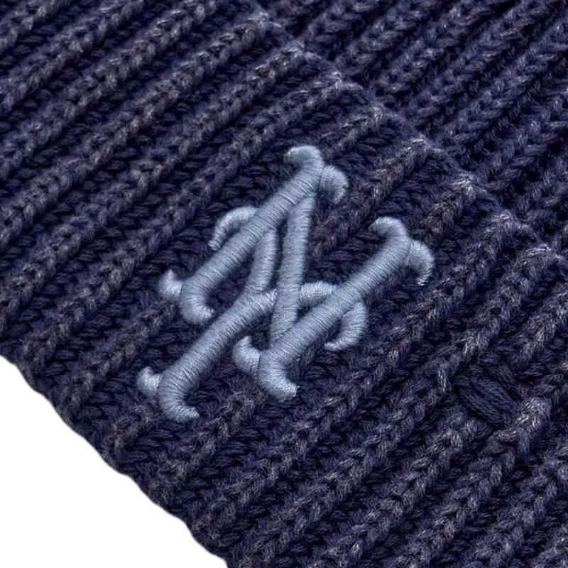 MLB 100% Cotton Beanies Unisex Marine Blue Fashion 3ABNB0656-09NYS