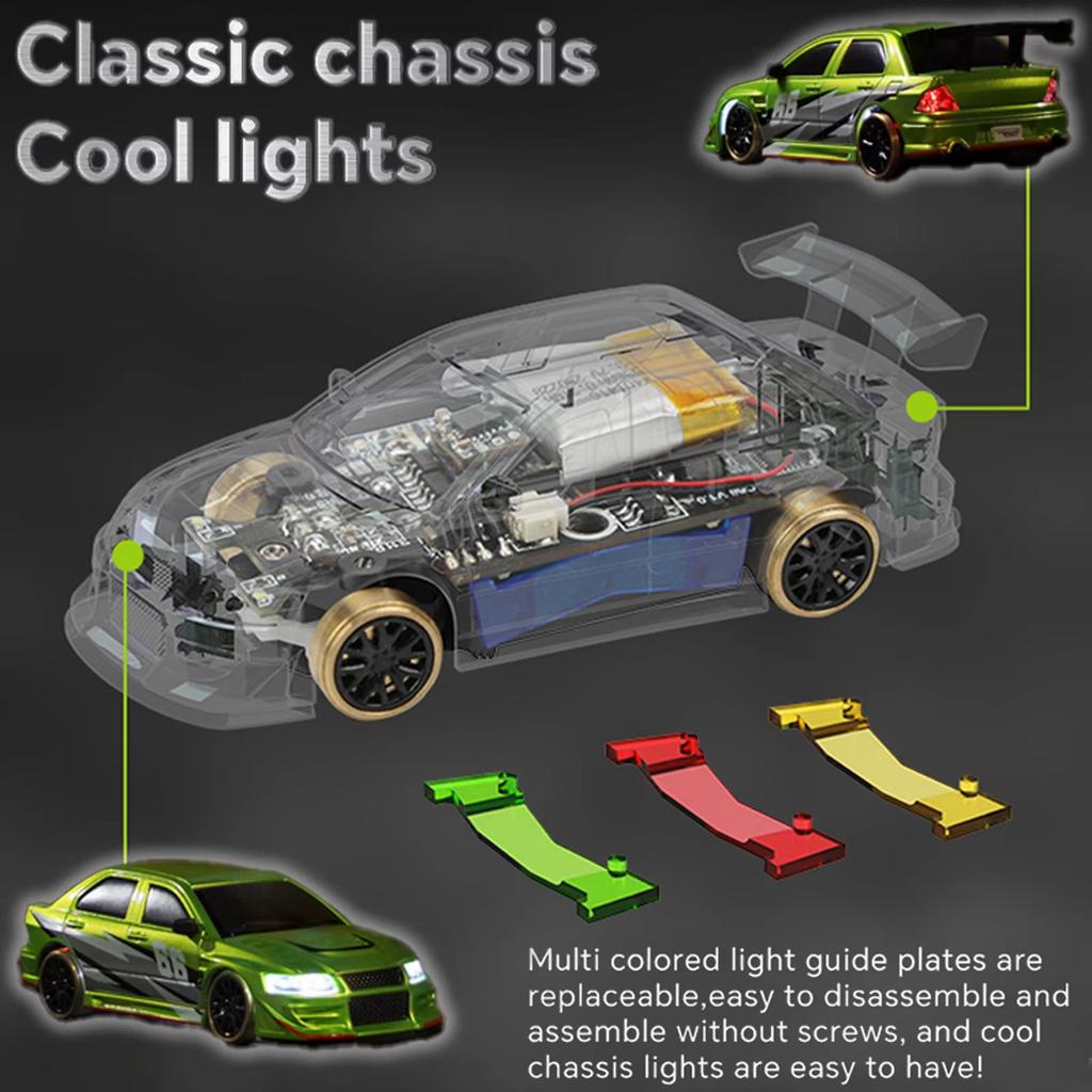 ABAJ1 Turbo Racing 1:76 C66 Drift RC Car With Gyro Radio Full Proportional Remote Control Toys RTR Desktop Toys For Kids and Adults