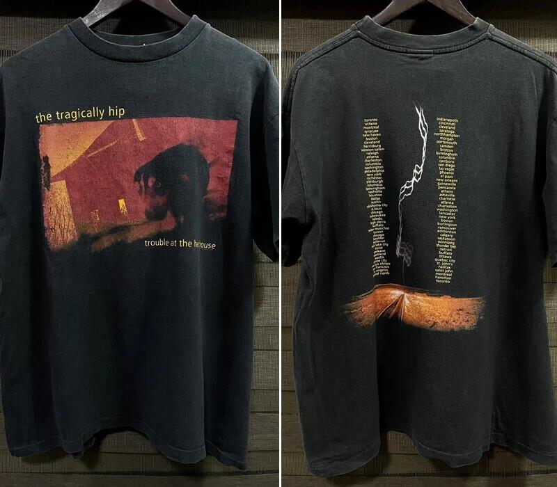 Remake 1996 The Tragically Hip Trouble at the Henhouse 2 side T shirt Unisex T-Shirt S