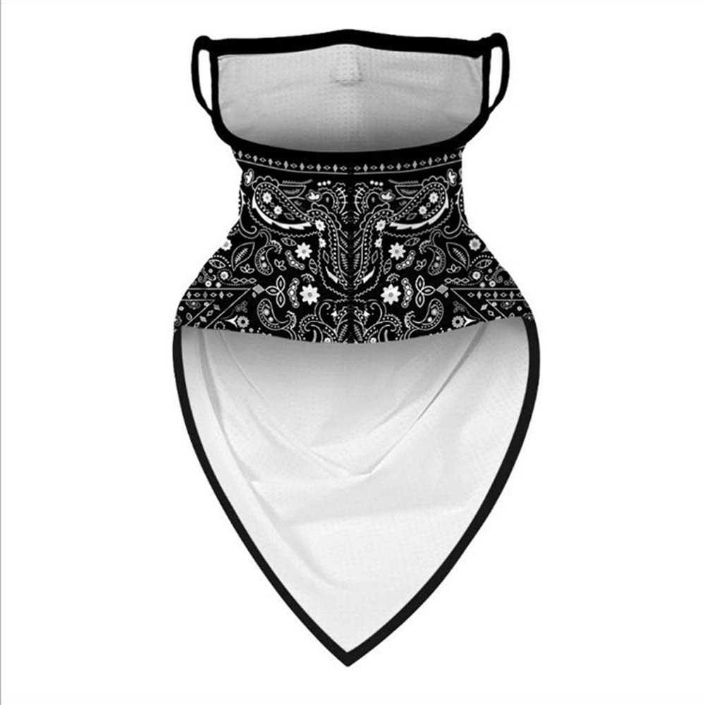 Ear Loops Protective Silk Cycling Sun Protection Mouth Mask Wrap Scarf Face Mask Neck Protection