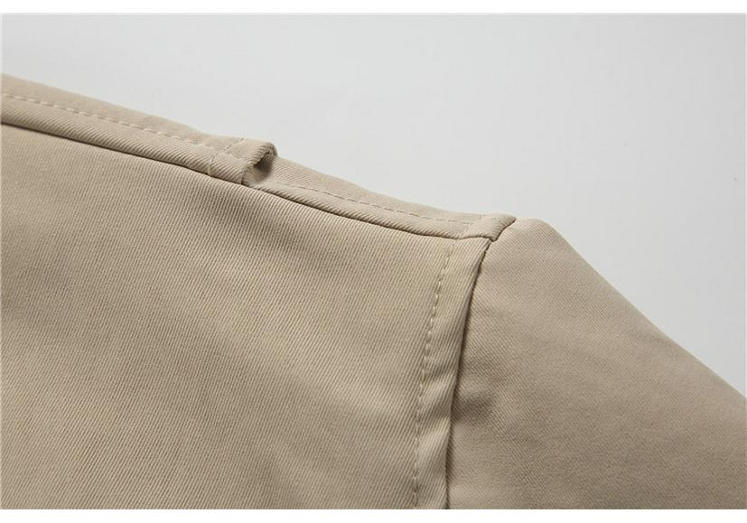 QIYOU 2025 Autumn American Retro Unisex Solid Color Jacket