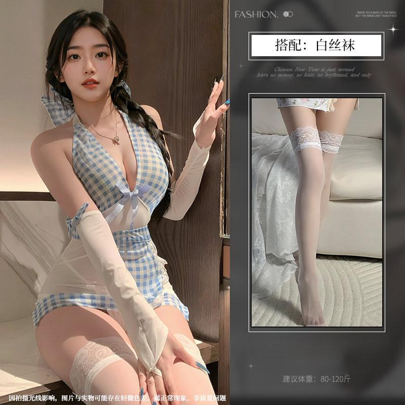 Sexy lingerie sexy cute maid gather hot maid uniform seduction qqny