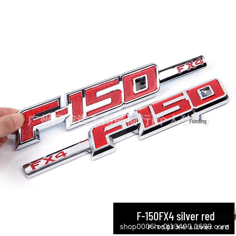 Fits Ford Raptor F150 FX4: Modified Fender Side, Body, Door, Tail Emblem Stickers.