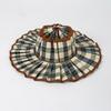 Women Straw Hat Plaid Print Summer Foldable Hat Wide Brim UV Protection Lightweight Breathable Beach Sun Hat