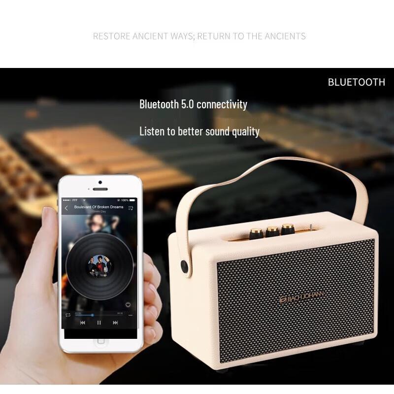 Bach Johann M6 Wireless Bluetooth Speaker CN plug (adapter included)