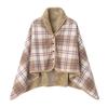 Shawl Blanket Nap Dual-purpose Leg Cover Small Blanket Office Person Cloak Thickened Sofa Blanket Lunch Break Multifunctional