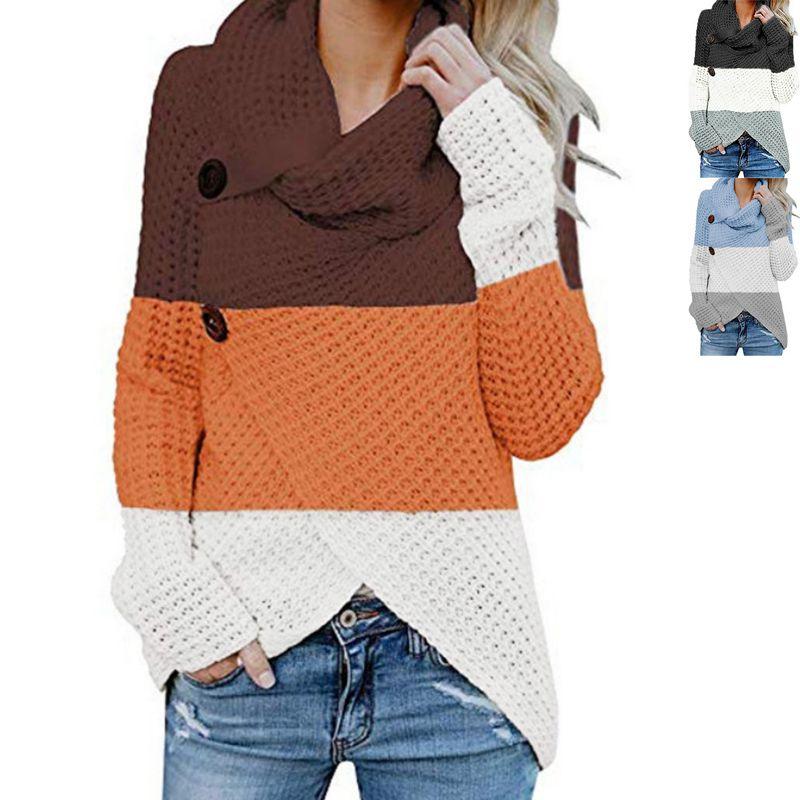 Chic Women Long Sleeve Casual Knitted Sweater Jumper For Fashion-forward Looks