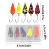 5pcs Spinner Spoon Fishing Lure Trout Bait Artificial Bait Hard Bait Wobbler for Trout Bass Perch
