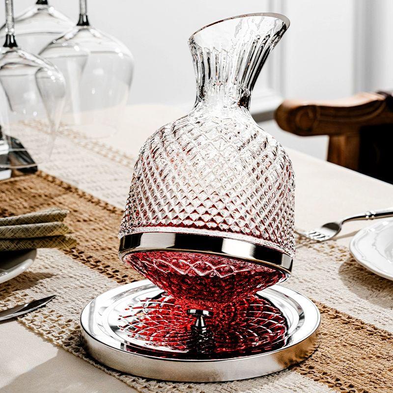 Luxury Crystal Wine Decanter & Goblet Set