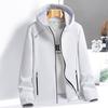 Spring and Autumn New Couple Hooded Jacket Large Size Men's Trench Coat Top Men's Student Coat