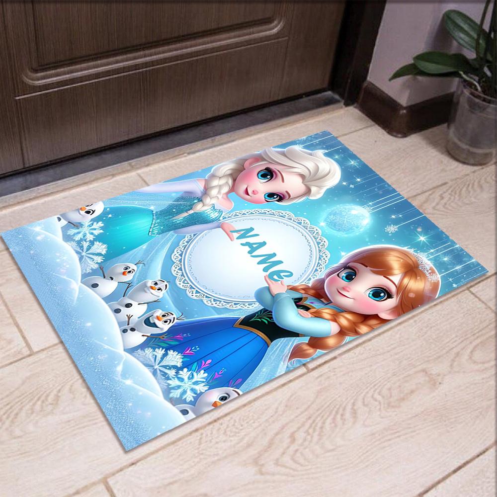 Custom Name Elsa Printed Carpet,Rug for Office Chair Living Room Bedroom Kitchen Room Decor Gifts.