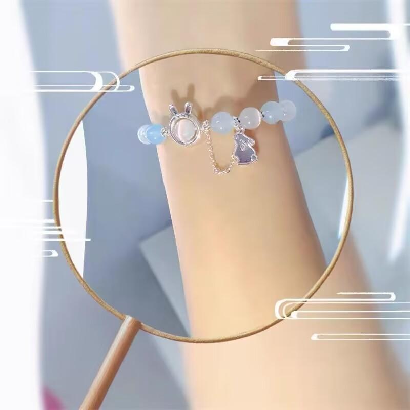 Opal Rabbit Bracelet Ins Niche Design 2025 New Natal Year High-value Bracelet