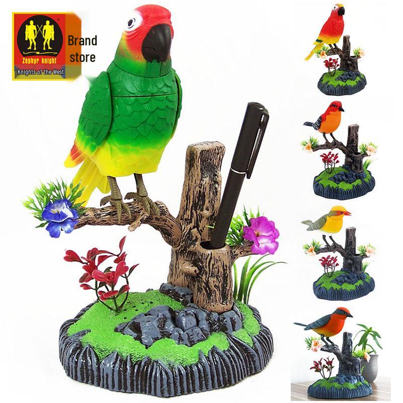 Voice-Activated Parrot Toy: Animated, Lifelike Bird for Kids' Entertainment and Home Decoration