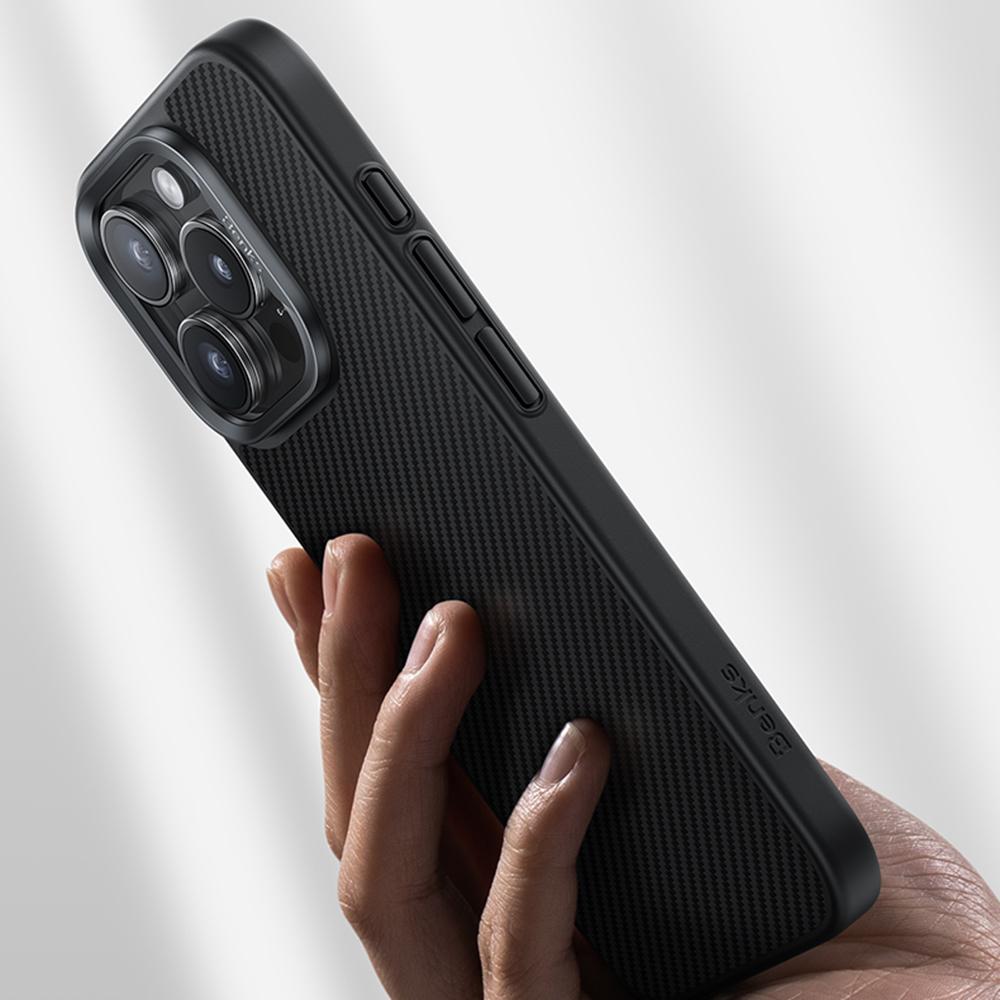 BENKS For iPhone 16 Pro Max Magnetic Case Kevlar Aramid Fiber+TPU Cover Compatible with MagSafe