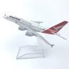 16cm Diecast Model Air Australia Qantas 380 A380 Airlines Airways Toys Model Airplane Diecast Metal 1/400 Scale Plane W Stand