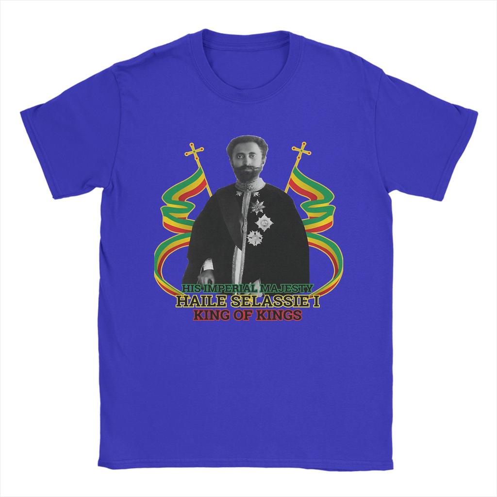 Ihm Haile Selassie I Limitierte Auflage T-Shirt Sommer Hip Hop T-Shirts Unisex Atmungsaktiv Übergröße Kleidung Kurzarm Oberteile