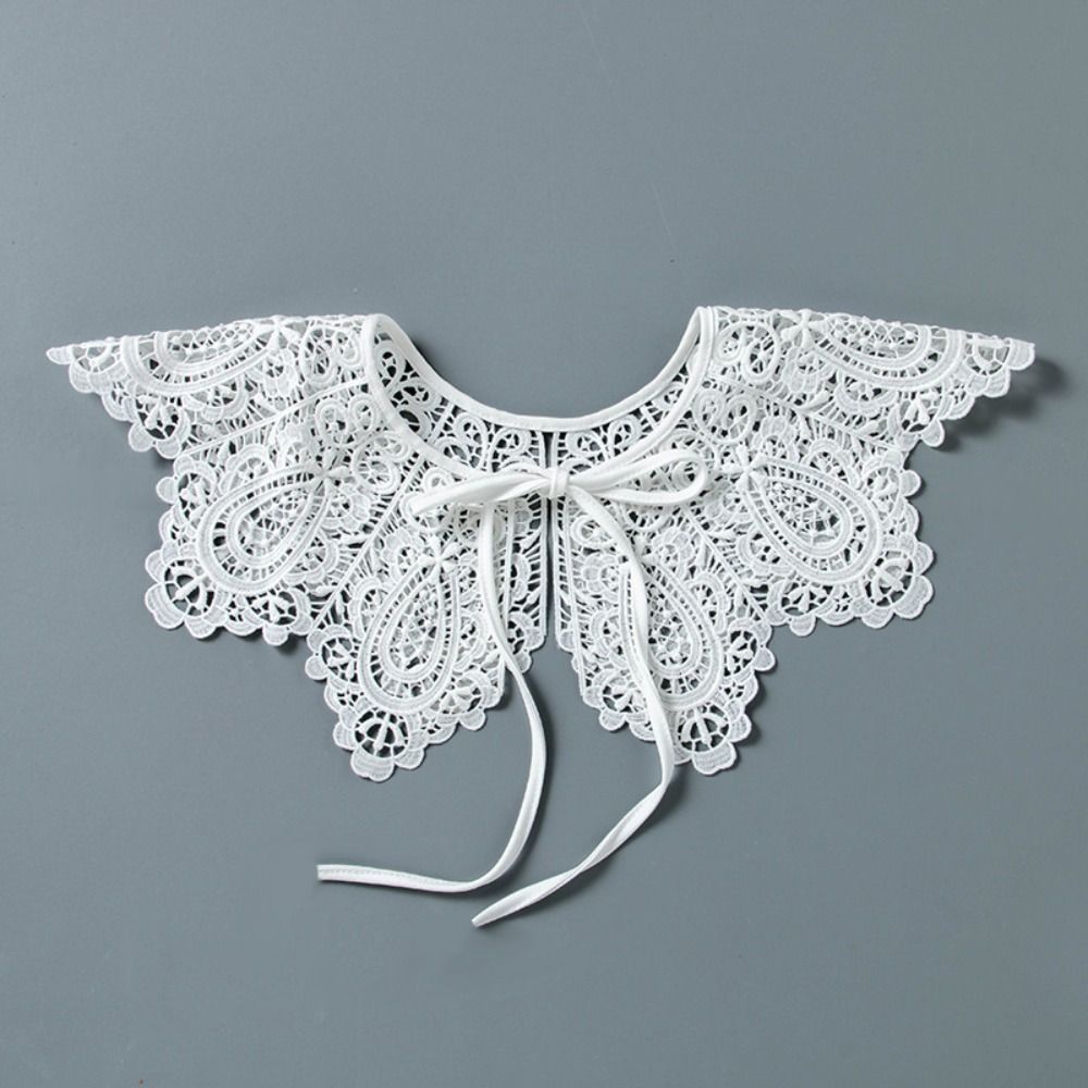Lace Hollow Collar Detachable Shawl Decoration New Fake Collar  Women