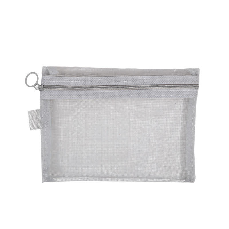 1pcs Transparent Mesh Zipper Cosmetic Bag Women Necessary Organizer Fashion Small Large Black Toiletry Bags Makeup Pouch Case