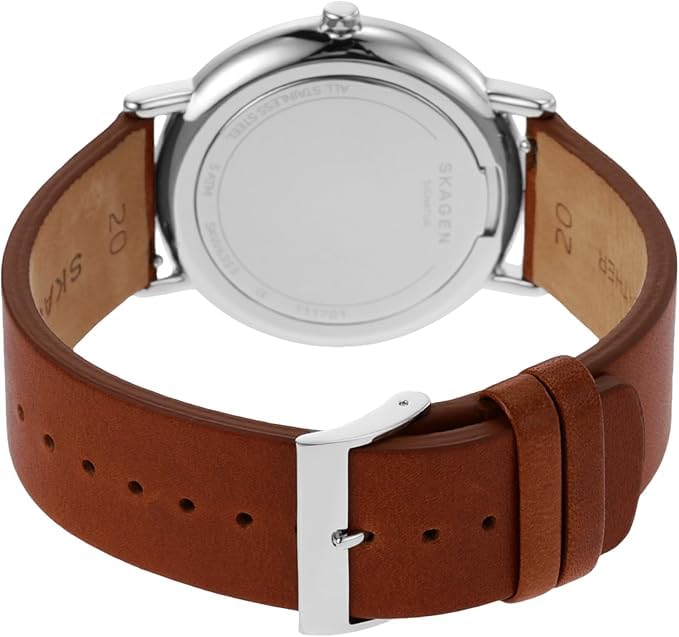 Skagen Signatur SKW6355 Men's Wristwatch, Slim Minimalist Design, Stainless Steel, 5ATM Water Resistant