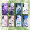 P-project Game Sekai M-Mizuki Phone Case For Samsung S25,24,21,22,23,S30,Ultra,S20,Plus,Fe,Lite,Note,S10,S9,Black Soft Shell