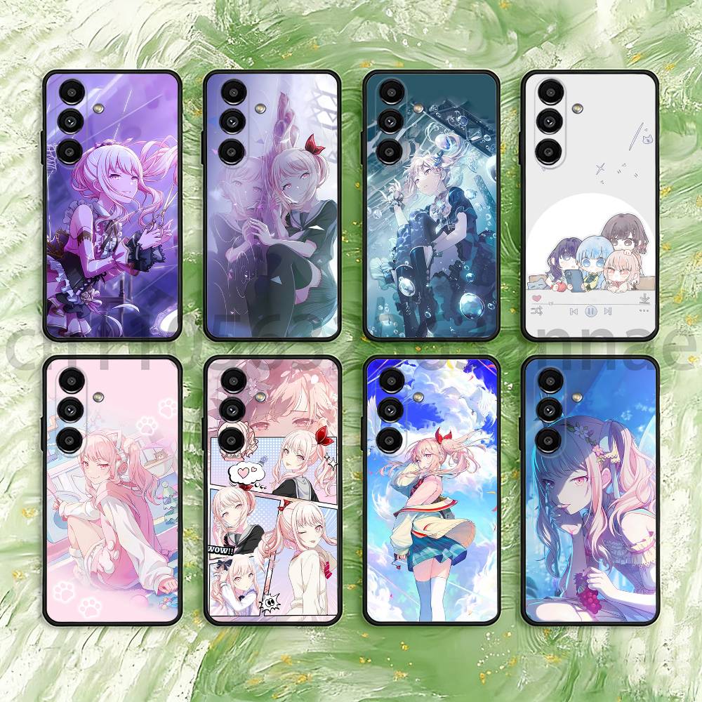 P-project Game Sekai M-Mizuki Phone Case For Samsung S25,24,21,22,23,S30,Ultra,S20,Plus,Fe,Lite,Note,S10,S9,Black Soft Shell