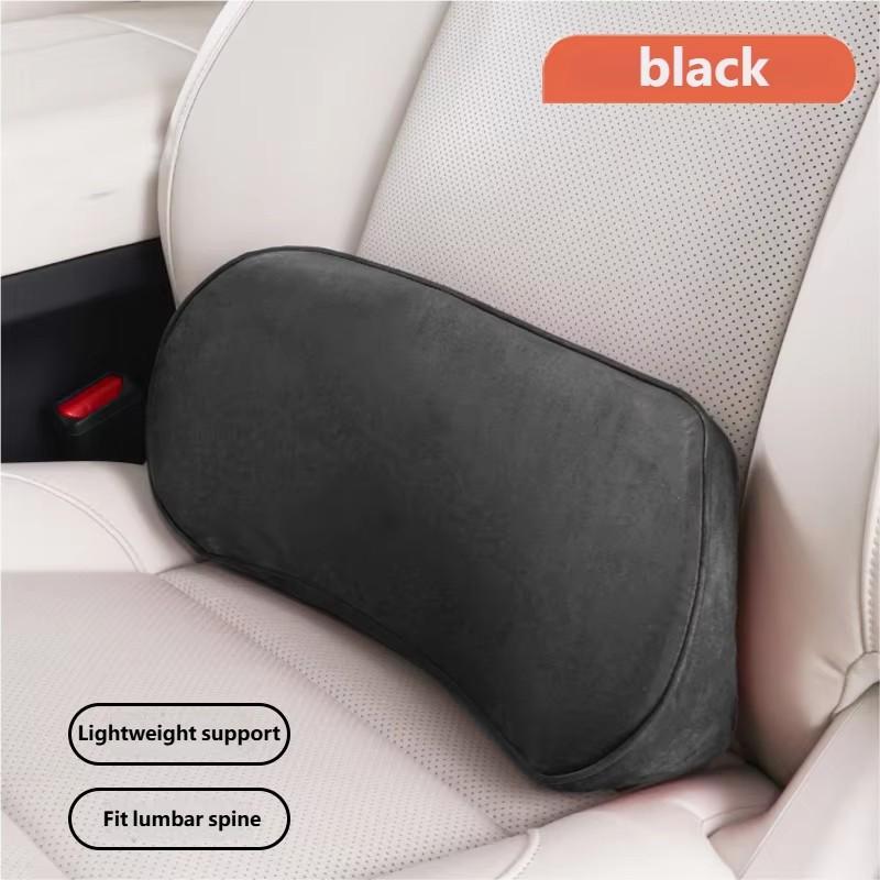 Car Seat Lumbar Support Cushion with Memory Foam for Comfortable Lower Back Relief on Long Drives