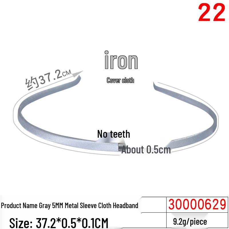 Unisex Invisible Sports Iron Headband - Korean Style Wave Hair Clip.
