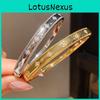 Vintage Geometric Copper Bracelet With 18k Gold Plating And Zirconia For Womens Fashion Jewelry