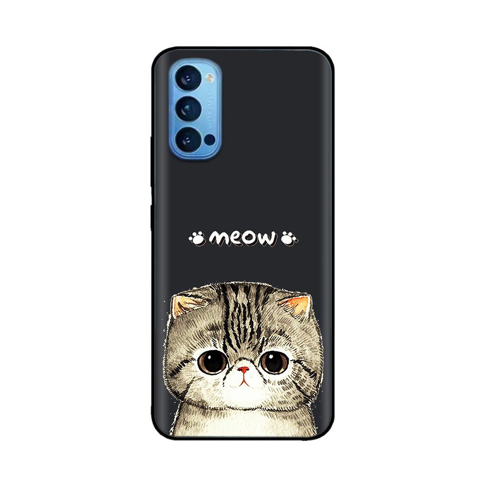 For Oppo Reno4 Pro 5G Case Soft TPU Black Silicone Phone Back Cover for OPPO Reno 4 Reno4 Pro 5G 4G Case Funda Coque Bumper Capa
