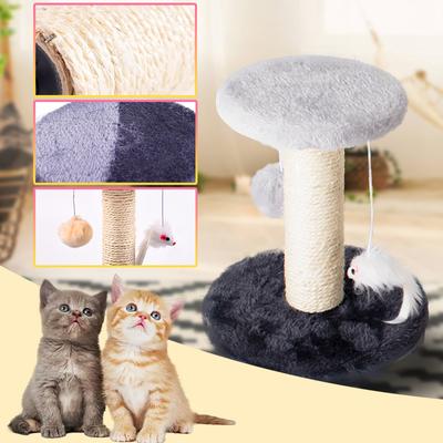 Double-layer Cat Climbing Frame Plush Mouse Tease Cat Ball Sisal Column Cat Toy Pet Supplies