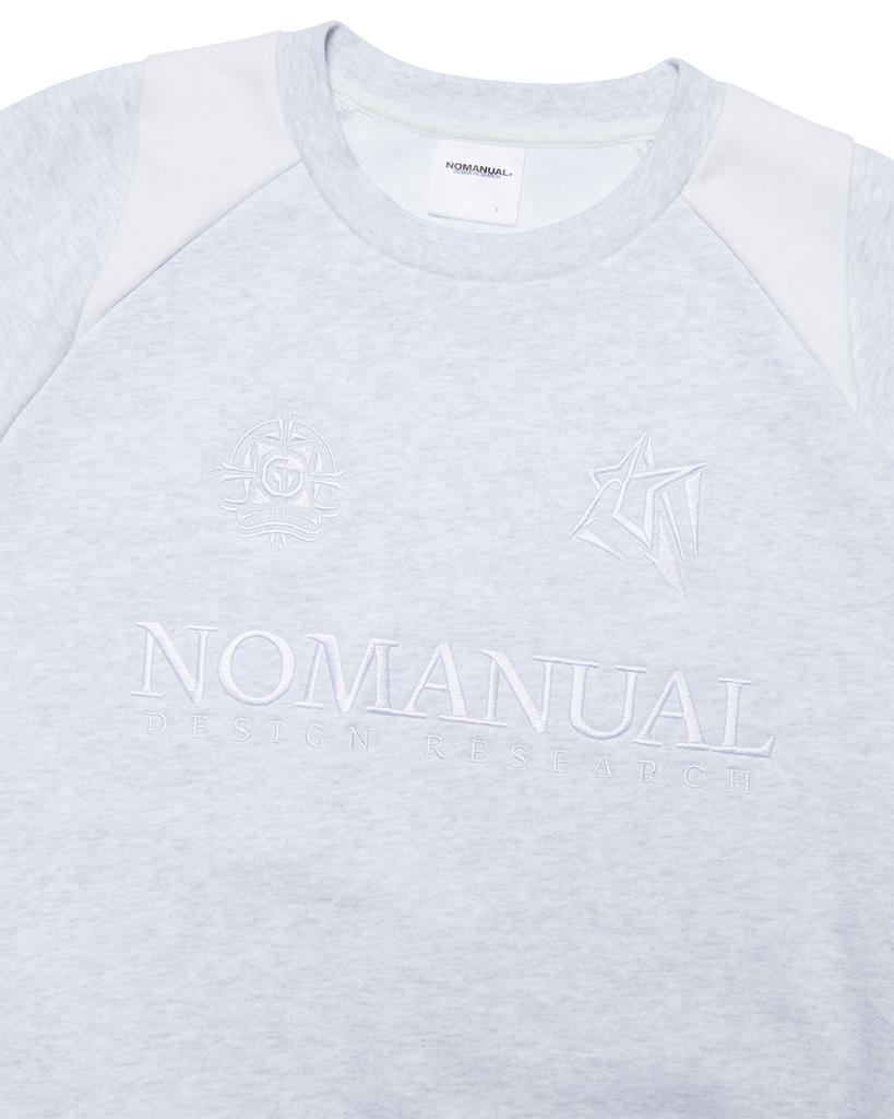 Nomaenyueol Emblem Sweatshirt - White Melange