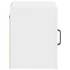 Lucca Wall Mounted Glass Cabinet High Gloss White 40 X 31 X 40 Cm