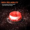 Red LED Strobe Light, 24W IP65 Waterproof LED Strobe Lights for Trucks, 8 Kinds Flash Modes Strong Magnetic Mount 12V-24V Emergency Strobe Lights for