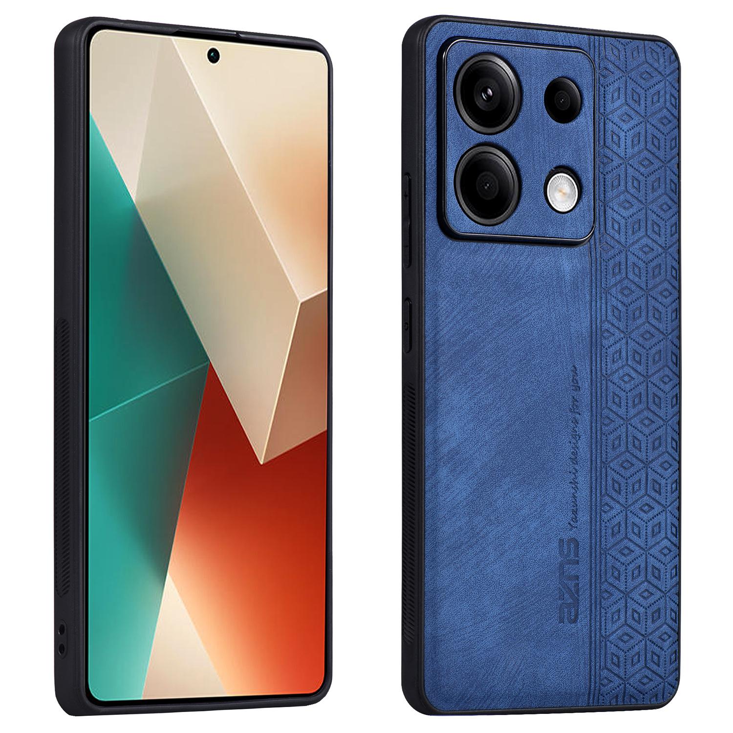 

AZNS Чехол для телефона Xiaomi Redmi Note 13 Pro 5G/Poco X6 5G с покрытием из ПУ кожи и ТПУ, противоударный B