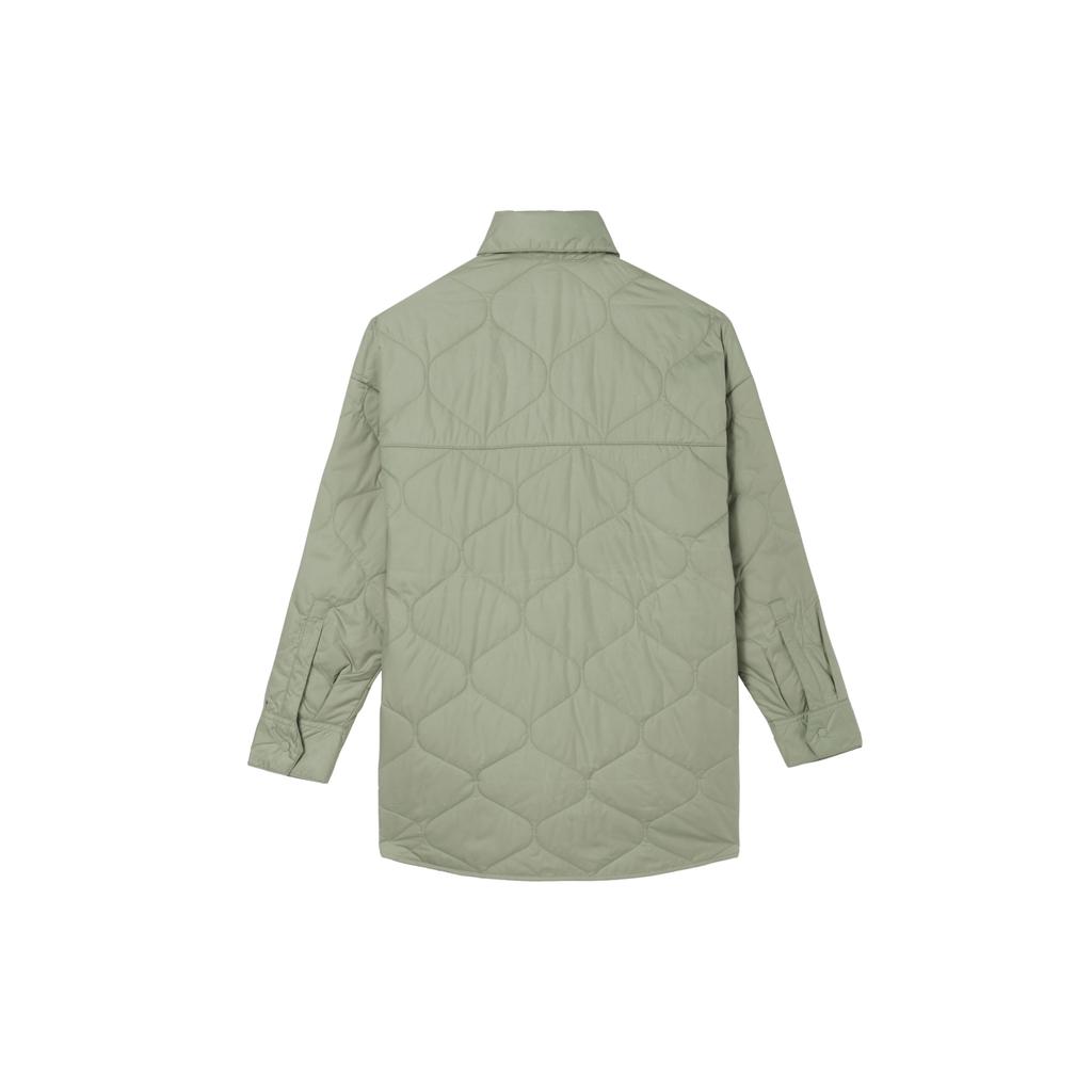 Nike Outdoor Lässig Einfarbig Polokragen Langarm Jacke Damen Jacke Olivgrün FB8733-386