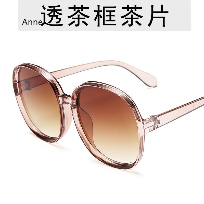 Classic Big Frame Luxury Women Sunglasses  Designer Fashion Plastic Vintage Round Gradient Sun Glasses Uv400 Eyewear
