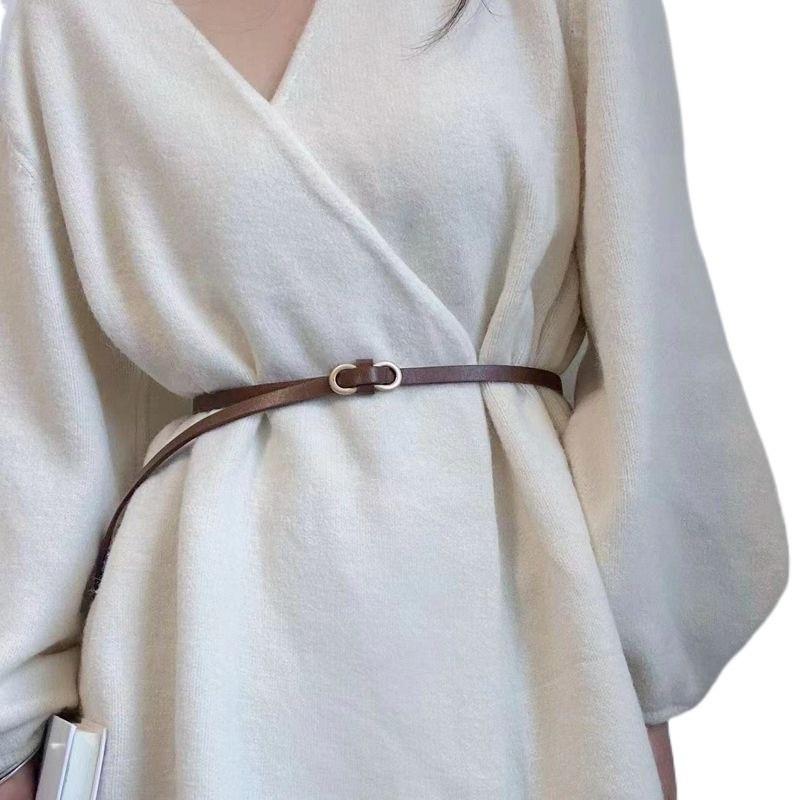 Fashionable Versatile Womens Pu Belt For Dresses And Sweaters In Chic Black And Camel Shades