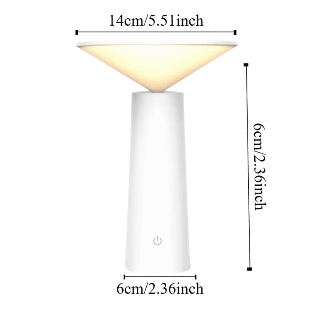 USB Charging Port Chargeable Desk Lamp Dimmable Brightness USB LED Table Lamp  Study Room